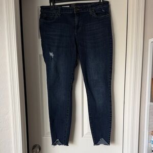 Kut from the Kloth Dark Indigo Cropped Skinny Jeans